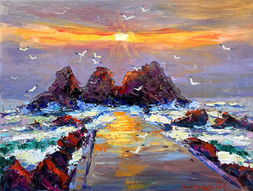 "Sea" by Evgeny Chernyakovsky, Painting for Sale on Singulart