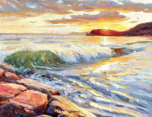 "Sea" by Evgeny Chernyakovsky, Painting for Sale on Singulart