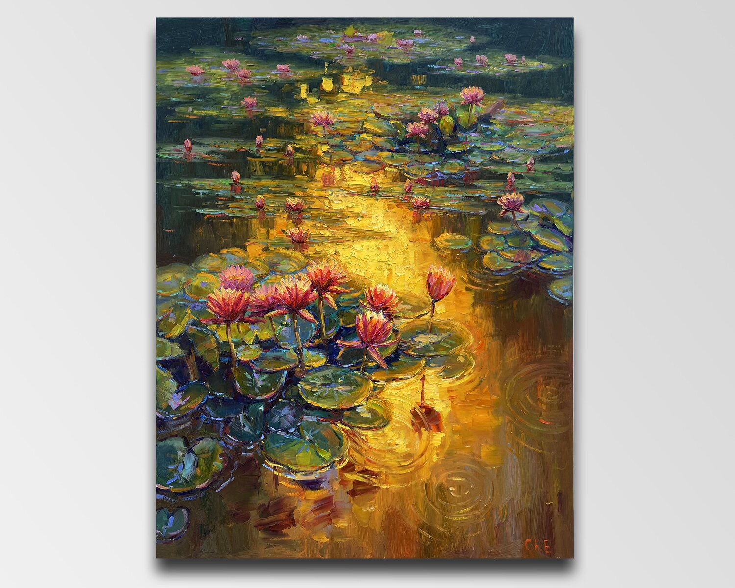 "Water lilies" Evgeny Chernyakovsky