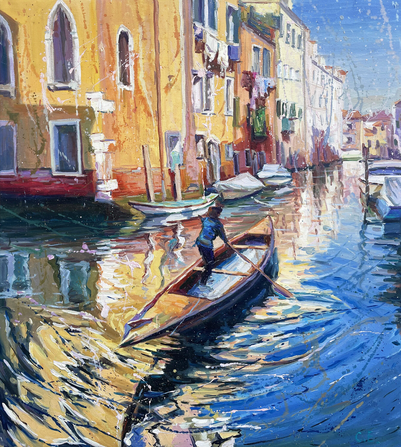 "Courtyard in Venice" Evgeny Chernyakovsky