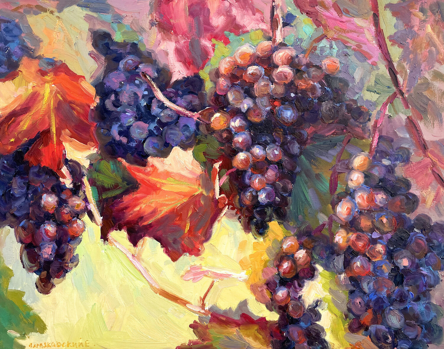 "Grape" Evgeny Chernyakovsky Origineel schilderij te koop