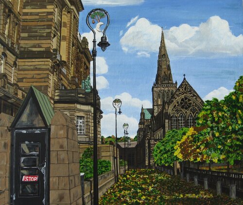 Cathedral Glasgow von Flora Alexander, Malerei kaufen auf Singulart