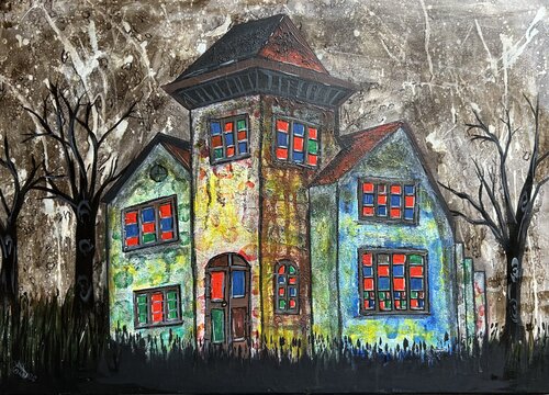 The Haunted House von Flora Alexander, Malerei kaufen auf Singulart