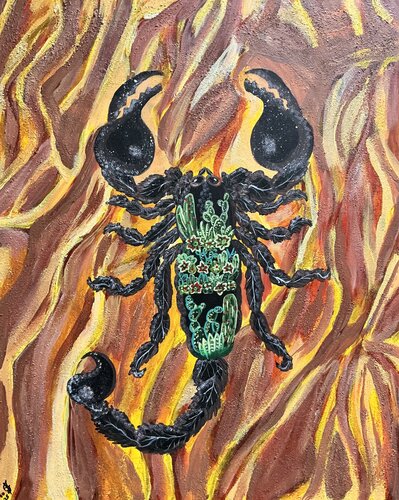 Scorched Earth Bloom von Flora Alexander, Malerei kaufen auf Singulart