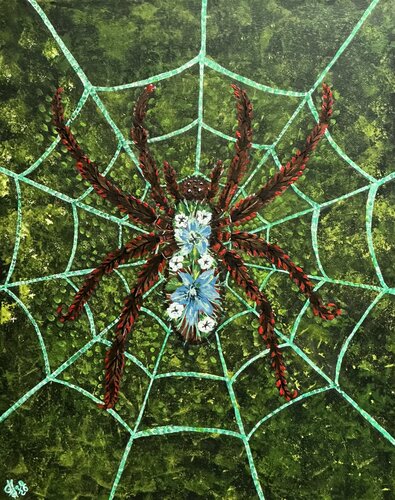 Bloom in the Web von Flora Alexander, Malerei kaufen auf Singulart