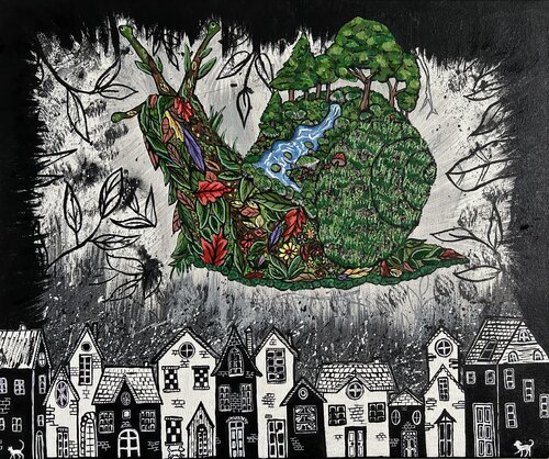 The Wandering Ecosystem di Flora Alexander, Pittura in vendita su Singulart