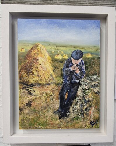 Having a Smoke Break by Pauline Dunleavy, 회화 for Sale on Singulart