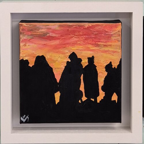 Warm Robe Pals by Pauline Dunleavy, Painting for Sale on Singulart