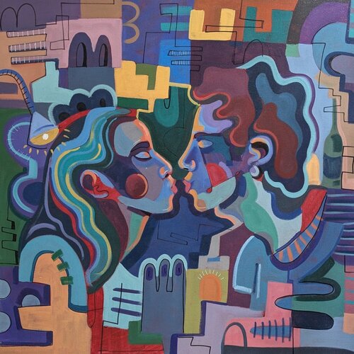 Almost a kiss van Antonio Gouveia, Schilderij te koop op Singulart