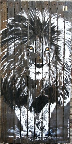 Un des BIG FIVE van Christophe DURAND, Schilderij te koop op Singulart
