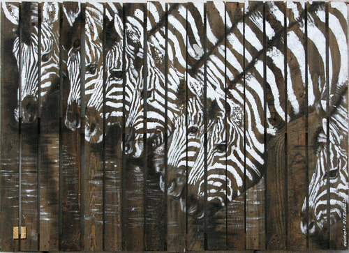 LIGNES sur BANDES by Christophe DURAND, Painting for Sale on Singulart