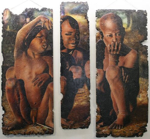 TRYPTIQUE von Christophe DURAND, Malerei kaufen auf Singulart