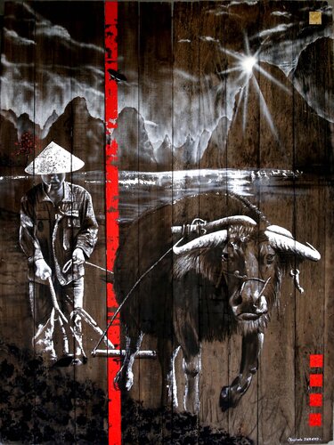 TERRE DE CHINE van Christophe DURAND, Schilderij te koop op Singulart