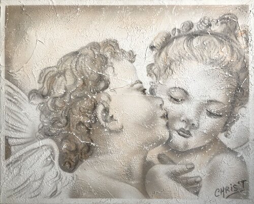 Baiser d'ange de Christophe DURAND, Pintura a la venta en Singulart