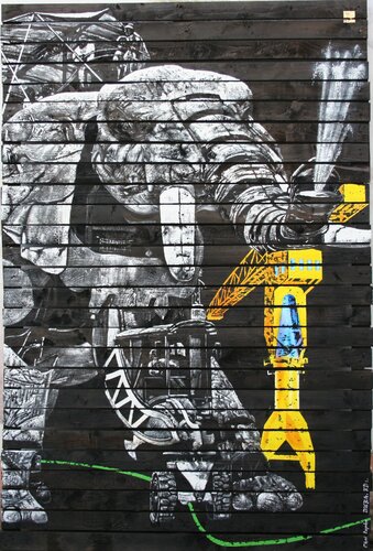 L'éléphant de Nantes von Christophe DURAND, Malerei kaufen auf Singulart