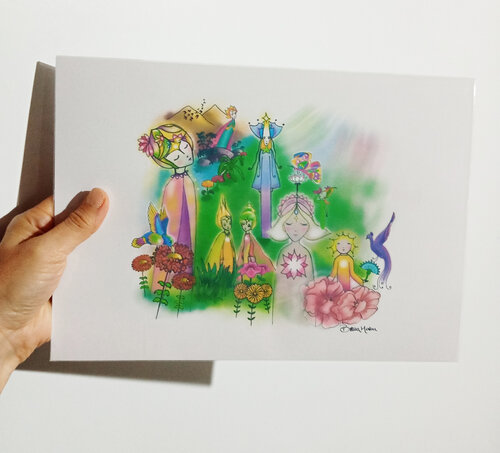 Corazón de niña by Betina Marker, Print for Sale on Singulart