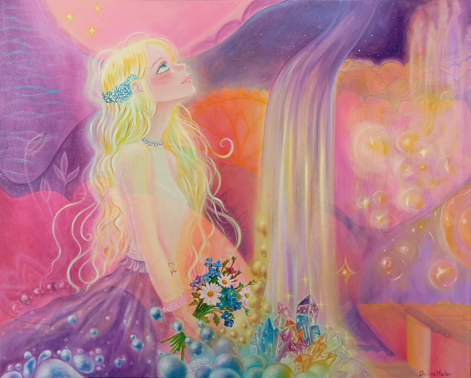 Shine, shine, shine Betina Marker Peinture originale à vendre