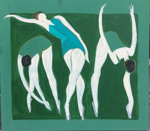 Dancers von Zsuzsanna Kron, Malerei kaufen auf Singulart