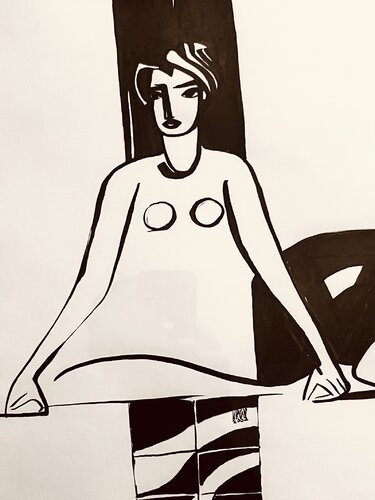 My line de Zsuzsanna Kron, Dibujo a la venta en Singulart