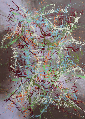 N° 70.57 C'est écrit van Isa L, Schilderij te koop op Singulart