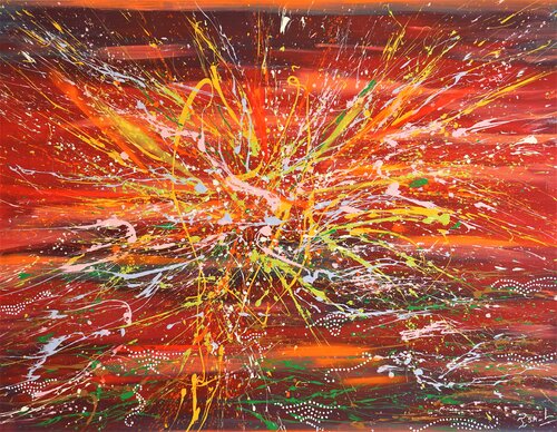 N° 21.09 Soleil couchant van Isa L, Schilderij te koop op Singulart