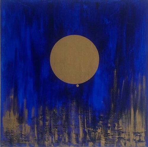 MoonLight by Guilmette Baghdadi, Painting for Sale on Singulart