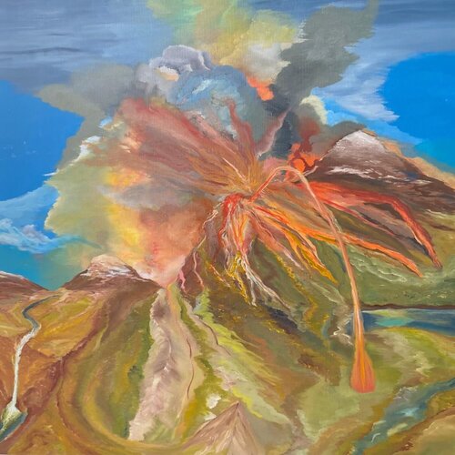 The Eruption von Pedro Beja Neves - Exclusive Paintings, Malerei kaufen auf Singulart