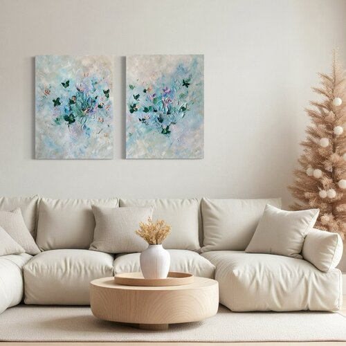 Where Petals Kiss the Shore van Catherine Rose Bérubé, Schilderij te koop op Singulart