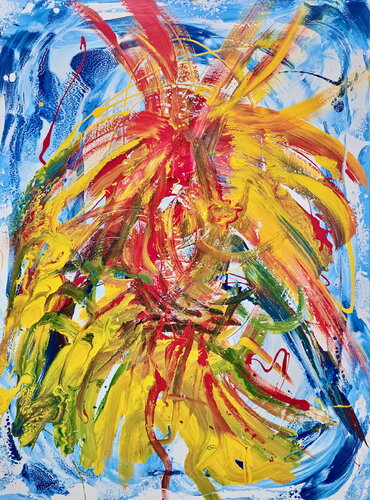 Solar Matriarch - Guardian Of Light de Erik Kling, Pintura a la venta en Singulart