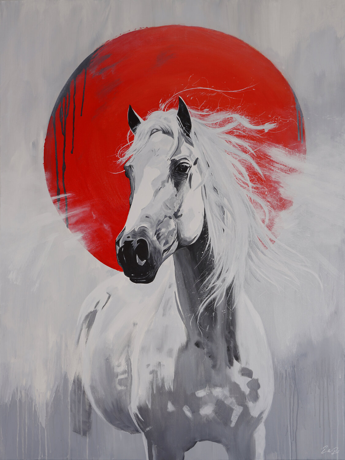 Spirit of the Winter Sun Ellie Rich Originalgemälde zu verkaufen