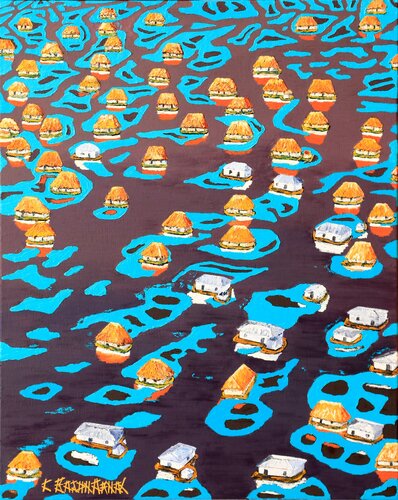 La désaltérance  II de Christian Bajon-arnal, Pintura a la venta en Singulart