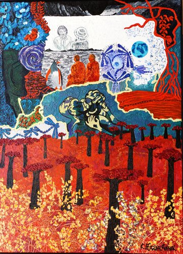 AEA  et le vent de la vie de Christian Bajon-arnal, Pintura a la venta en Singulart