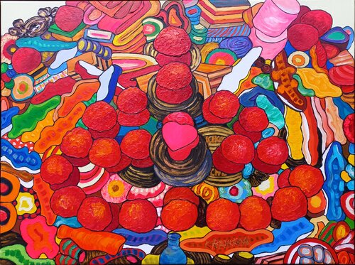 Les  "  TEDDYNICOLAS " de Christian Bajon-arnal, Pintura a la venta en Singulart