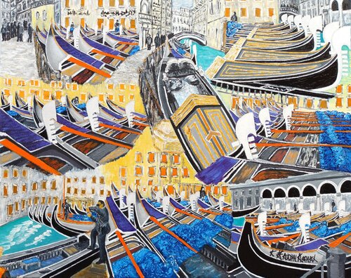 Venise déstructurée di Christian Bajon-arnal, Pittura in vendita su Singulart