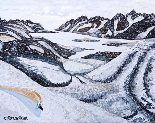 LIBRE DANS CES ESPACES by Christian Bajon-arnal, Painting for Sale on Singulart