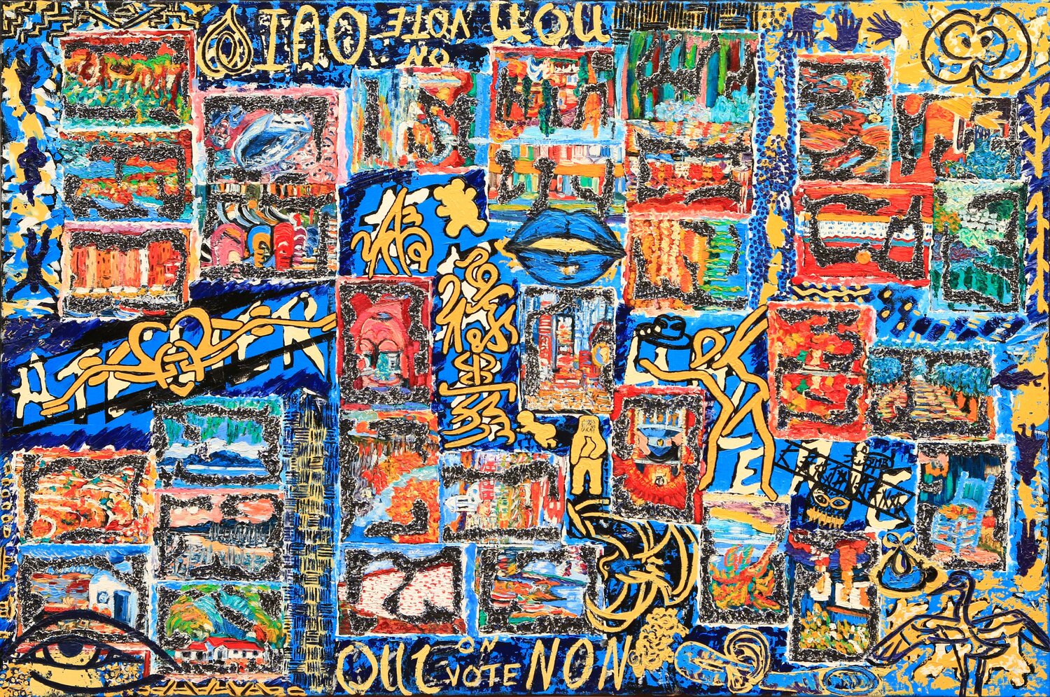 OUIOUINONNON Christian Bajon-arnal Peinture originale à vendre