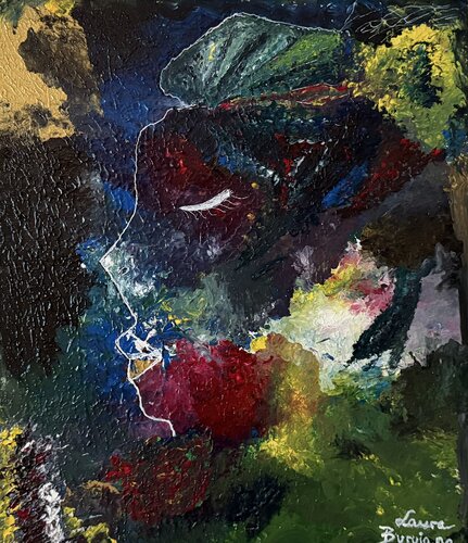 Woman in the Nebula van Laura Buruiana, Schilderij te koop op Singulart