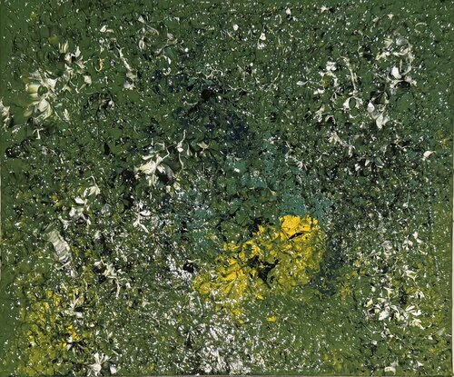 Éclat Sauvage (Vert) par Laura Buruiana, Peinture en vente sur Singulart