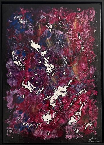 Crimson Rift par Laura Buruiana, Peinture en vente sur Singulart