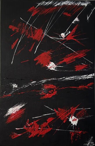 Vector Umbra - Black van Laura Buruiana, Schilderij te koop op Singulart