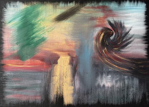Resonanzfeld - Inner Vortex van Laura Buruiana, Schilderij te koop op Singulart