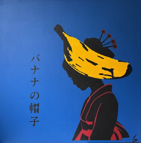 Banana Hat by Laura Buruiana, Painting for Sale on Singulart