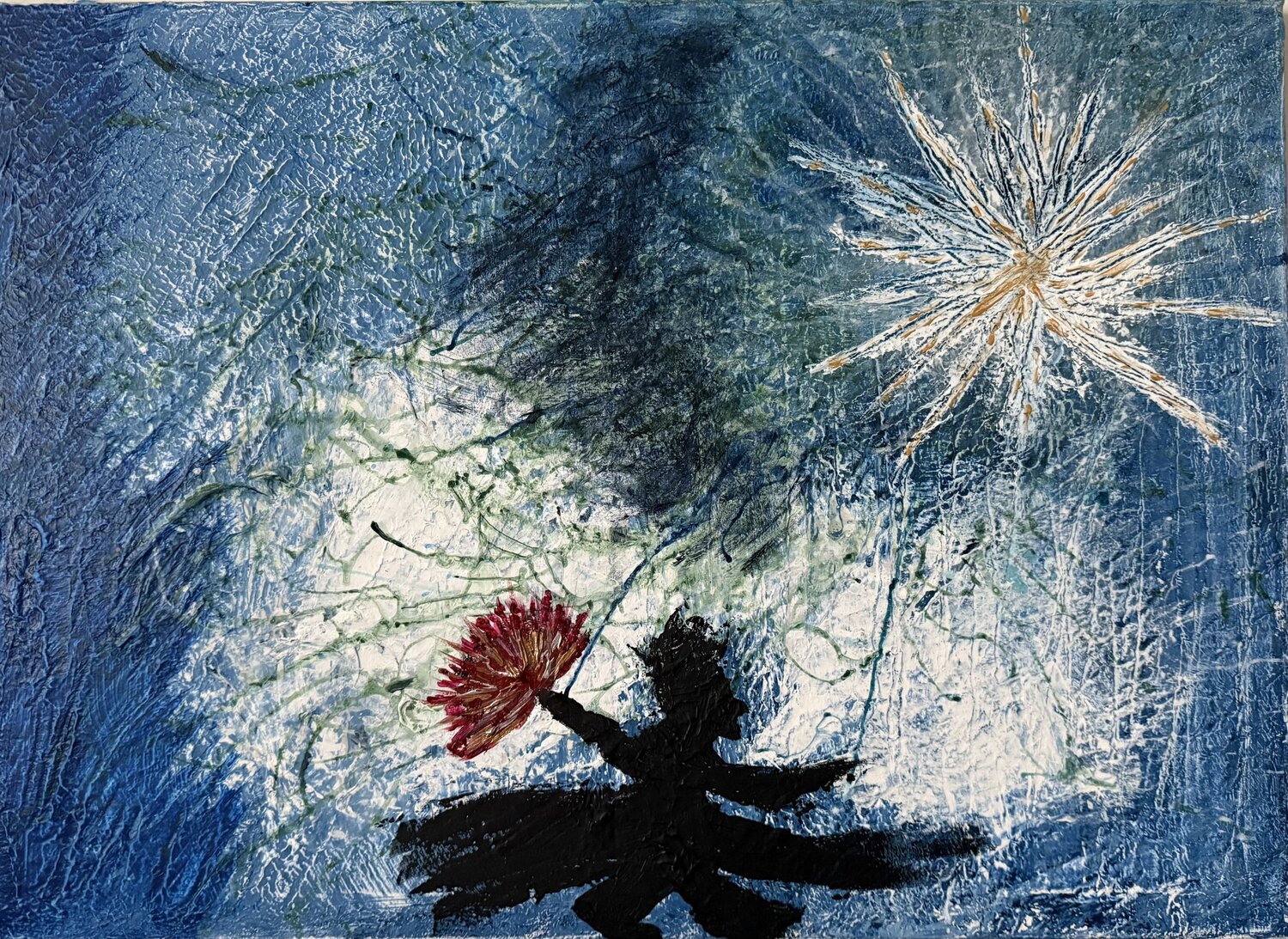 Petit Prince de Saint - Exupéry Laura Buruiana Originalgemälde zu verkaufen