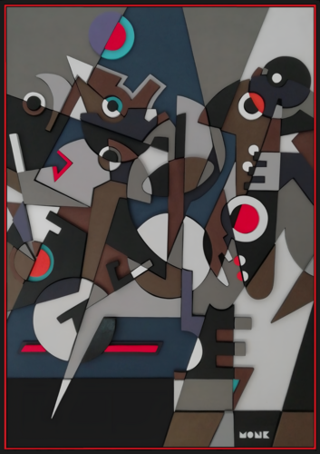 Sax And Drums di MONK -Sangiorgio, Pittura in vendita su Singulart