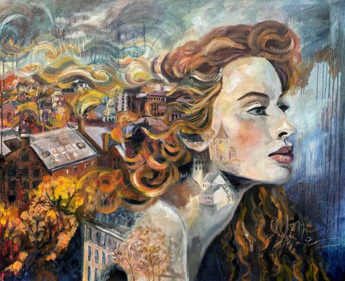 Bonjour, Autumn by Irina Shishkova, Painting for Sale on Singulart