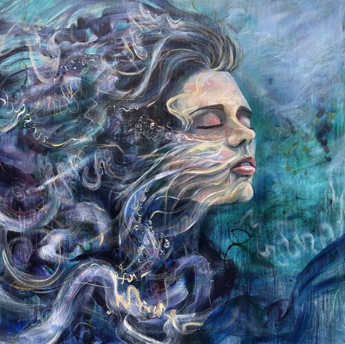 Surrender to the Flow by Irina Shishkova, Painting for Sale on Singulart