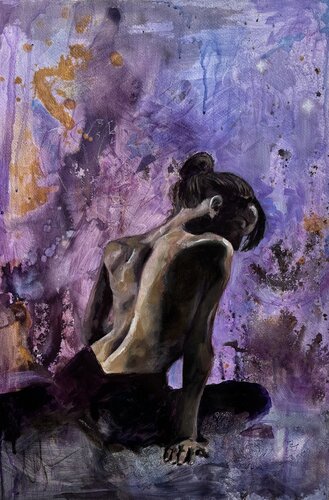 Vulnerability of a Chrysanthemum by Irina Shishkova, Painting for Sale on Singulart