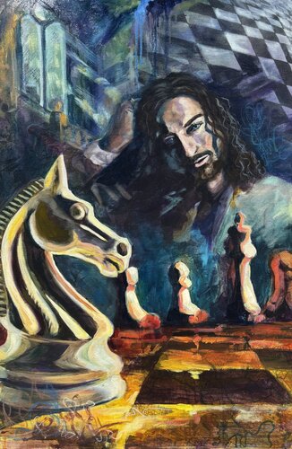 The Knight's Next Move by Irina Shishkova, Painting for Sale on Singulart
