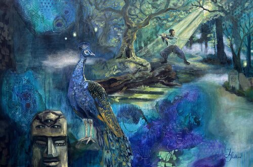 Signs for the Brave de Irina Shishkova, Pintura a la venta en Singulart