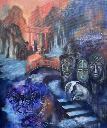 Exit Available Only Upon Self-Retrieval di Irina Shishkova, Pittura in vendita su Singulart